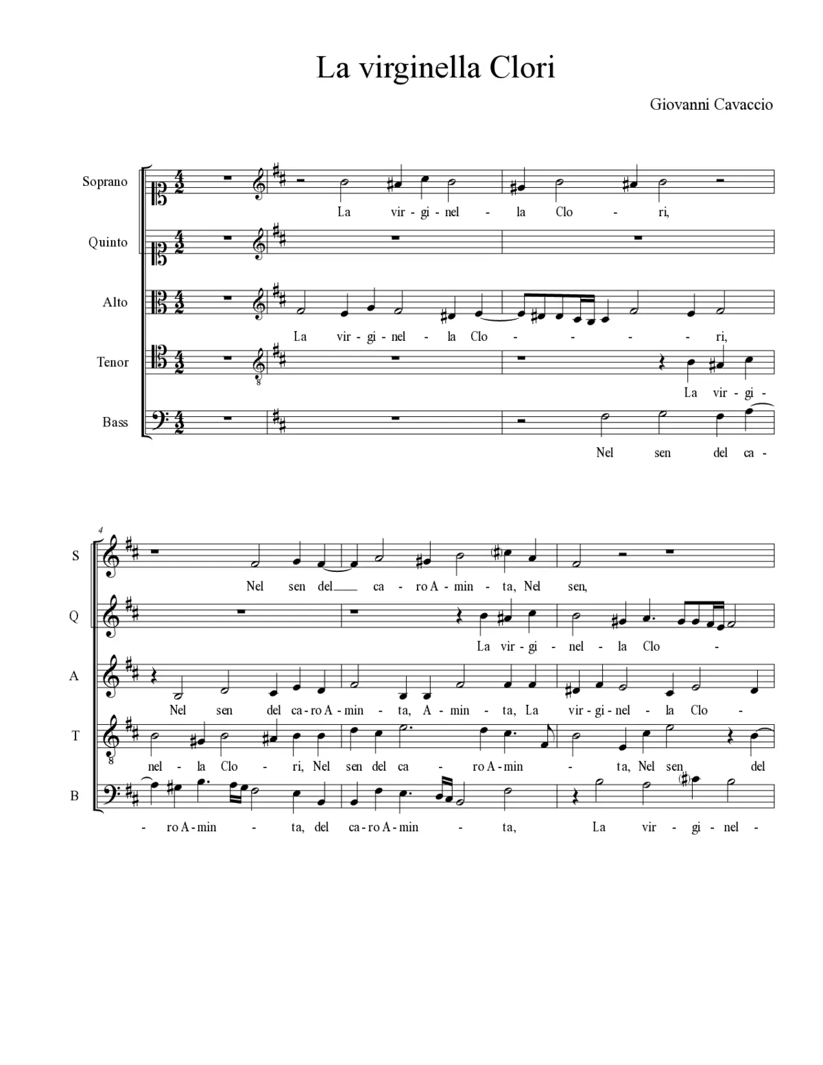 La virginella Clori - Page 1