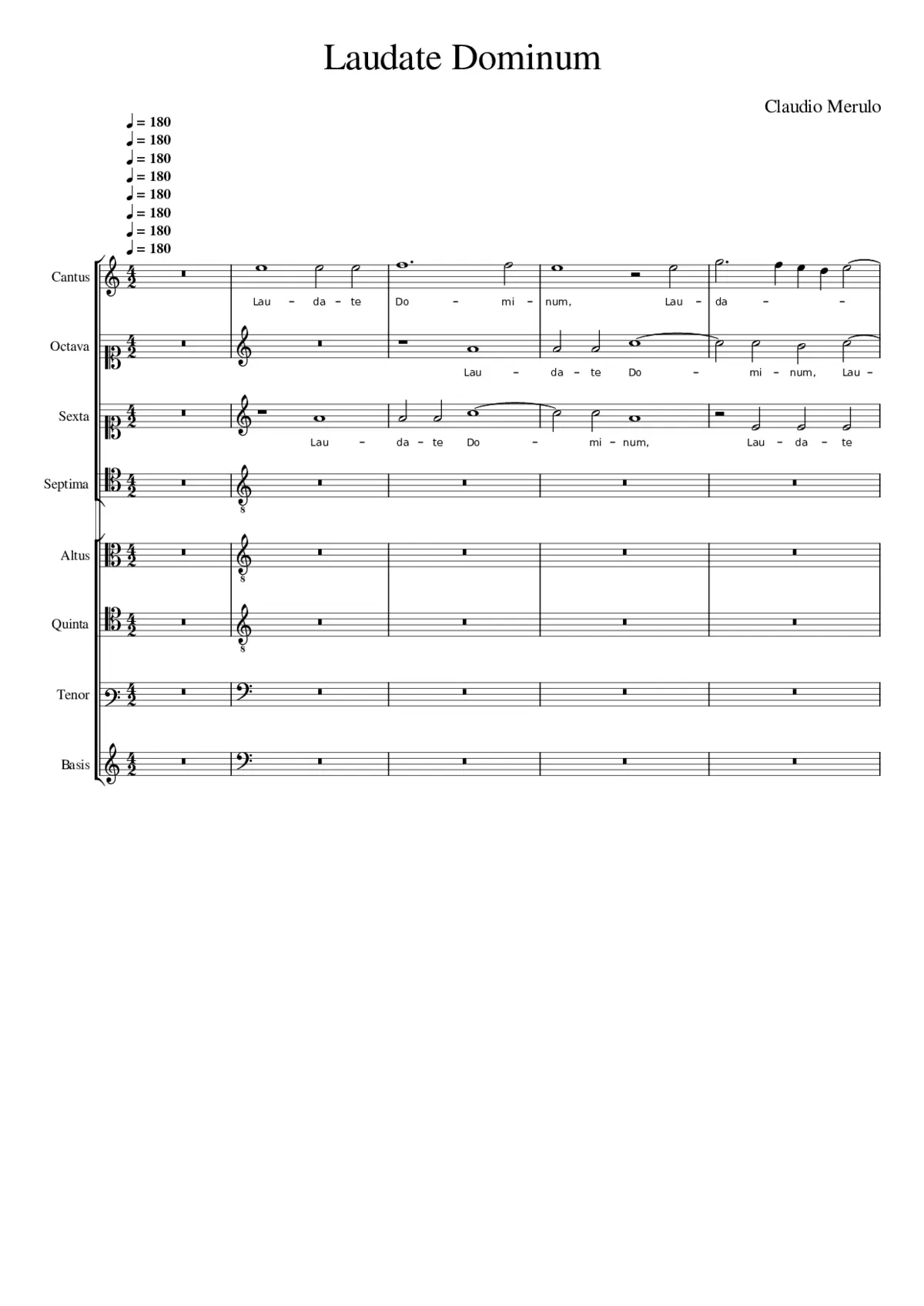 Laudate Dominum - Page 1