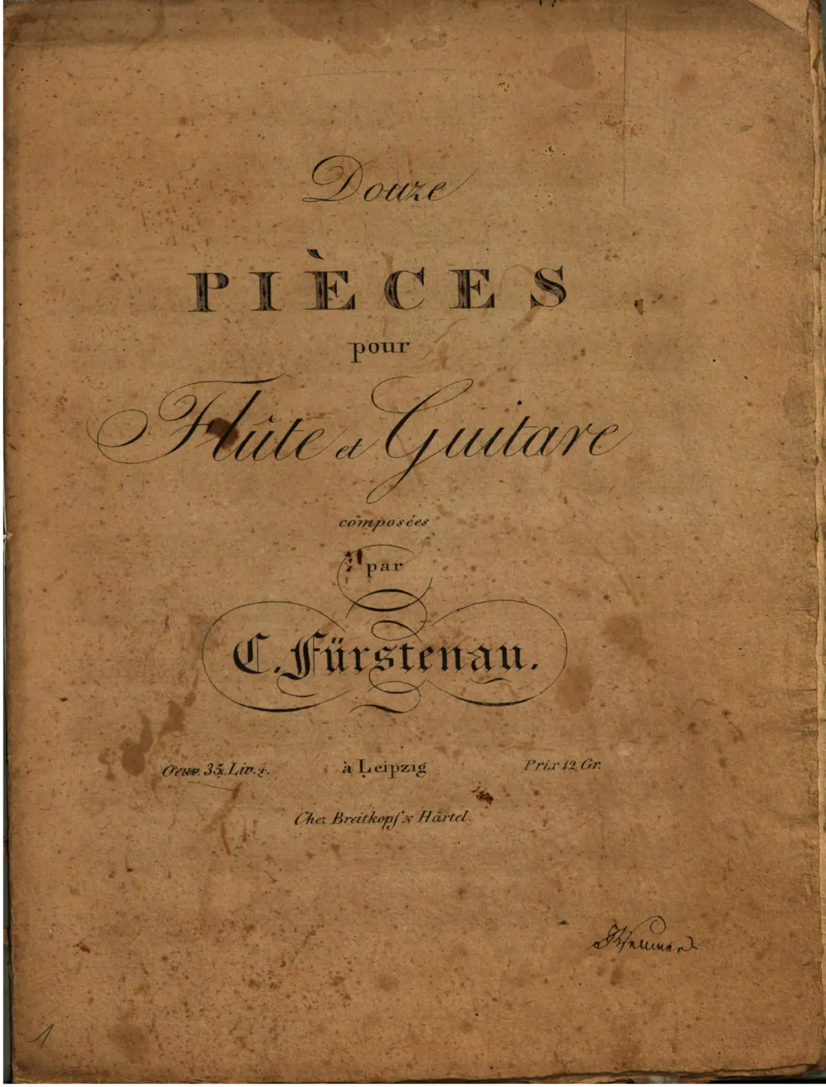 12 Pieces for Flute and Guitar - Page 1