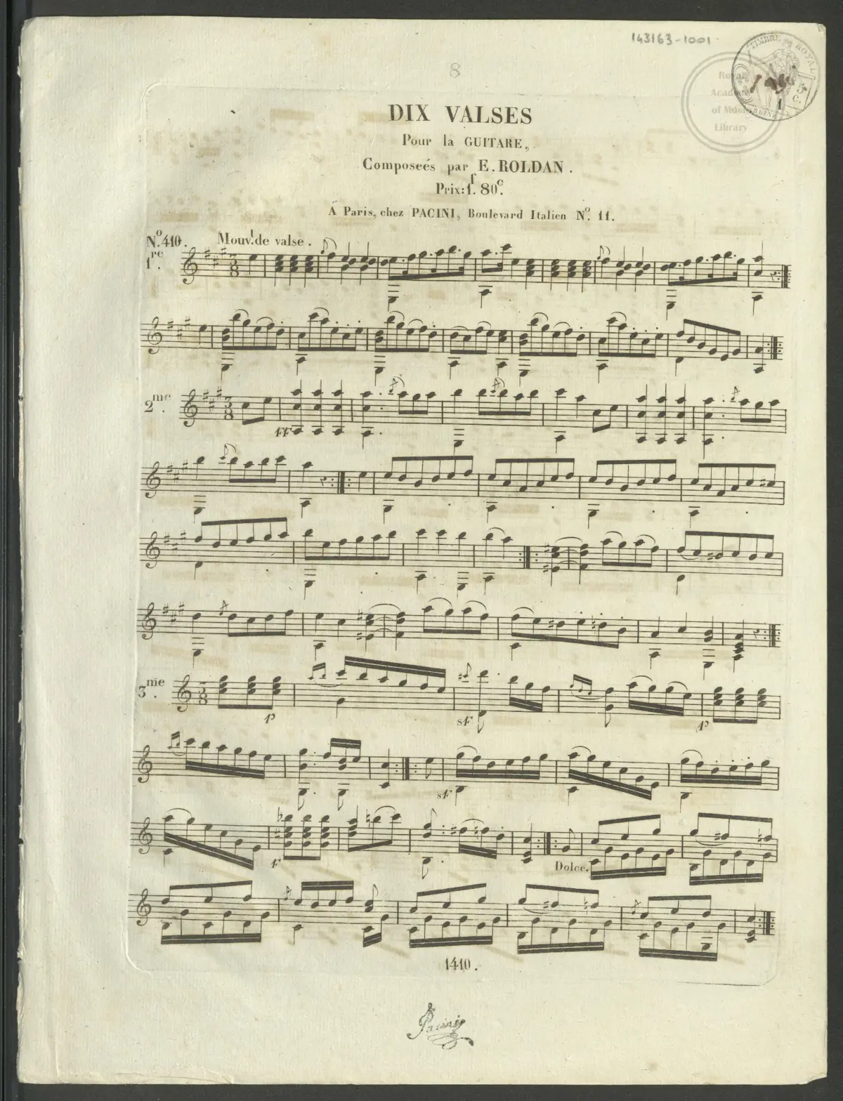 10 Valses pour la Guitare - Page 1