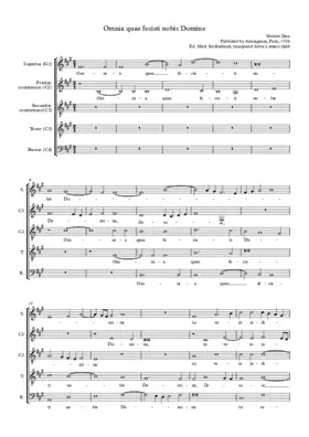 Omnia quae fecisti nobis Domine