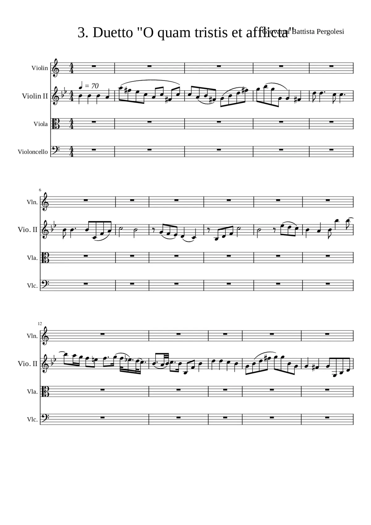 3. Duetto O quam tristis et afflicta - Page 1