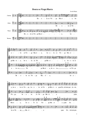 Beata es Virgo Maria
