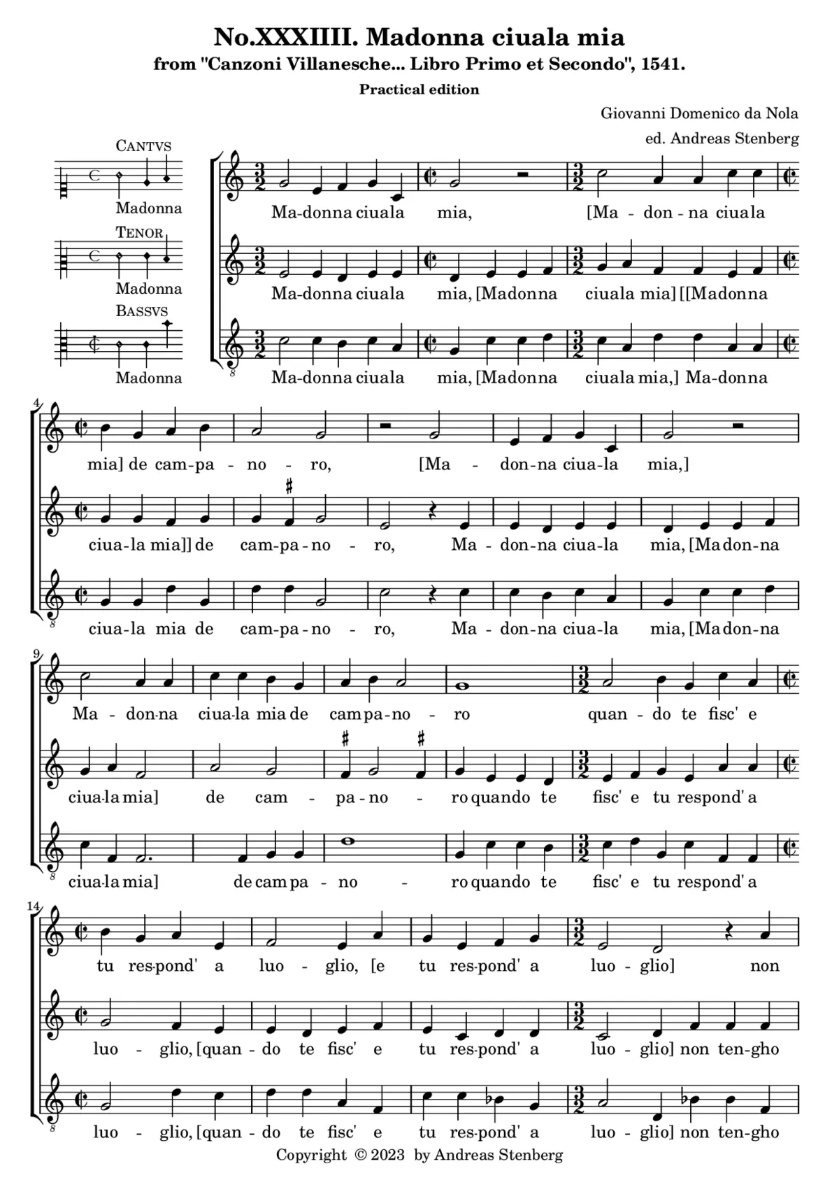 Madonna ciuala mia - Page 1