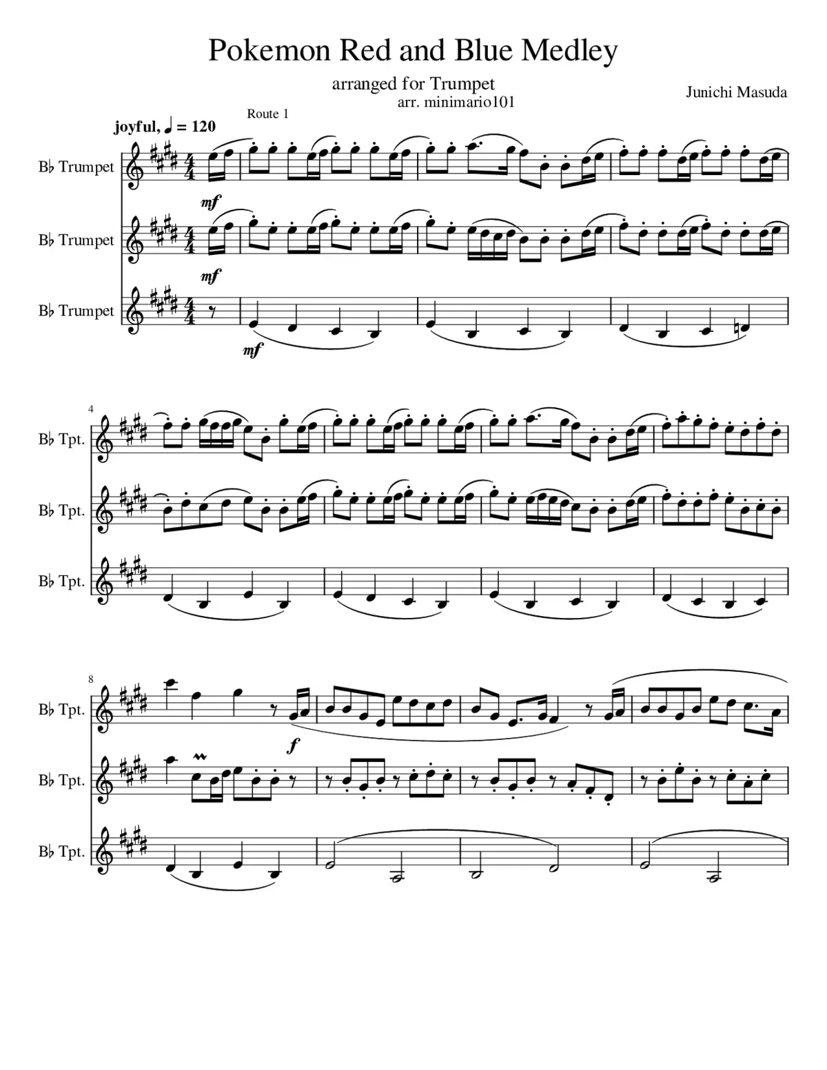 Pokemon Generation I Medley - Page 1