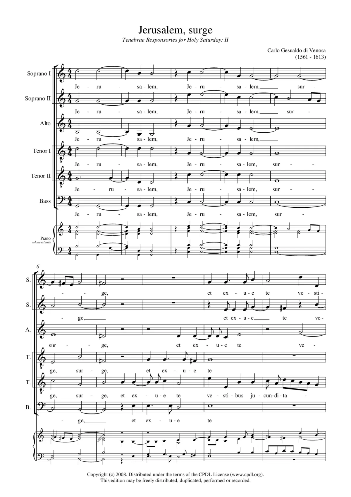 Jerusalem, surge - Page 1