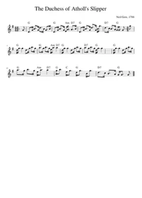 The Duchess of Atholl's Slipper