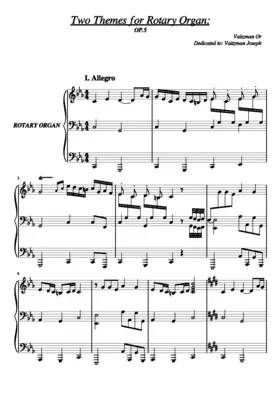 Two Themes For Rotary Organ