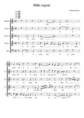 Mille regretz