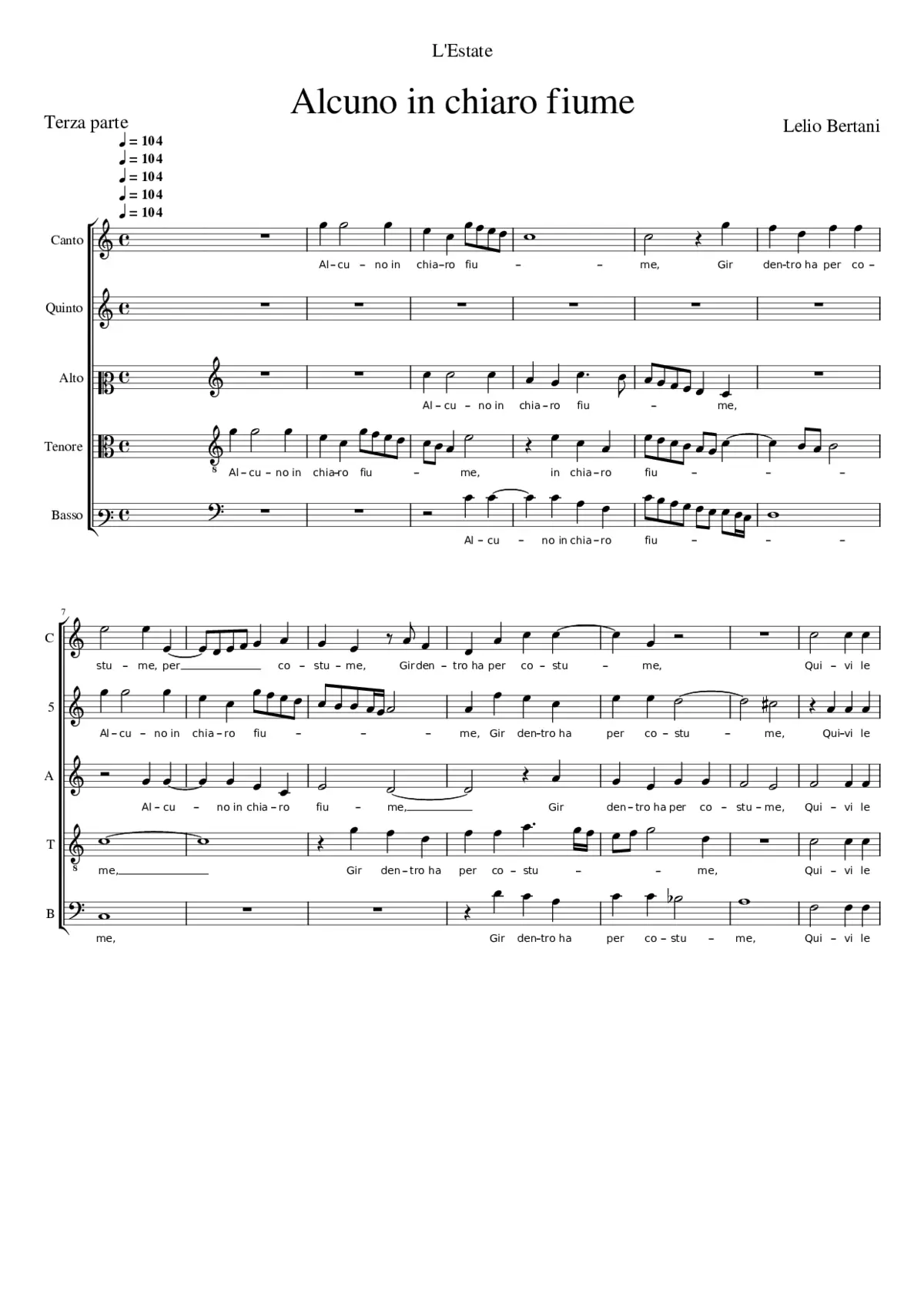 Alcuno in chiaro fiume - Page 1