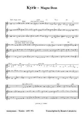 Kyrie Magne Deus (tr93) II