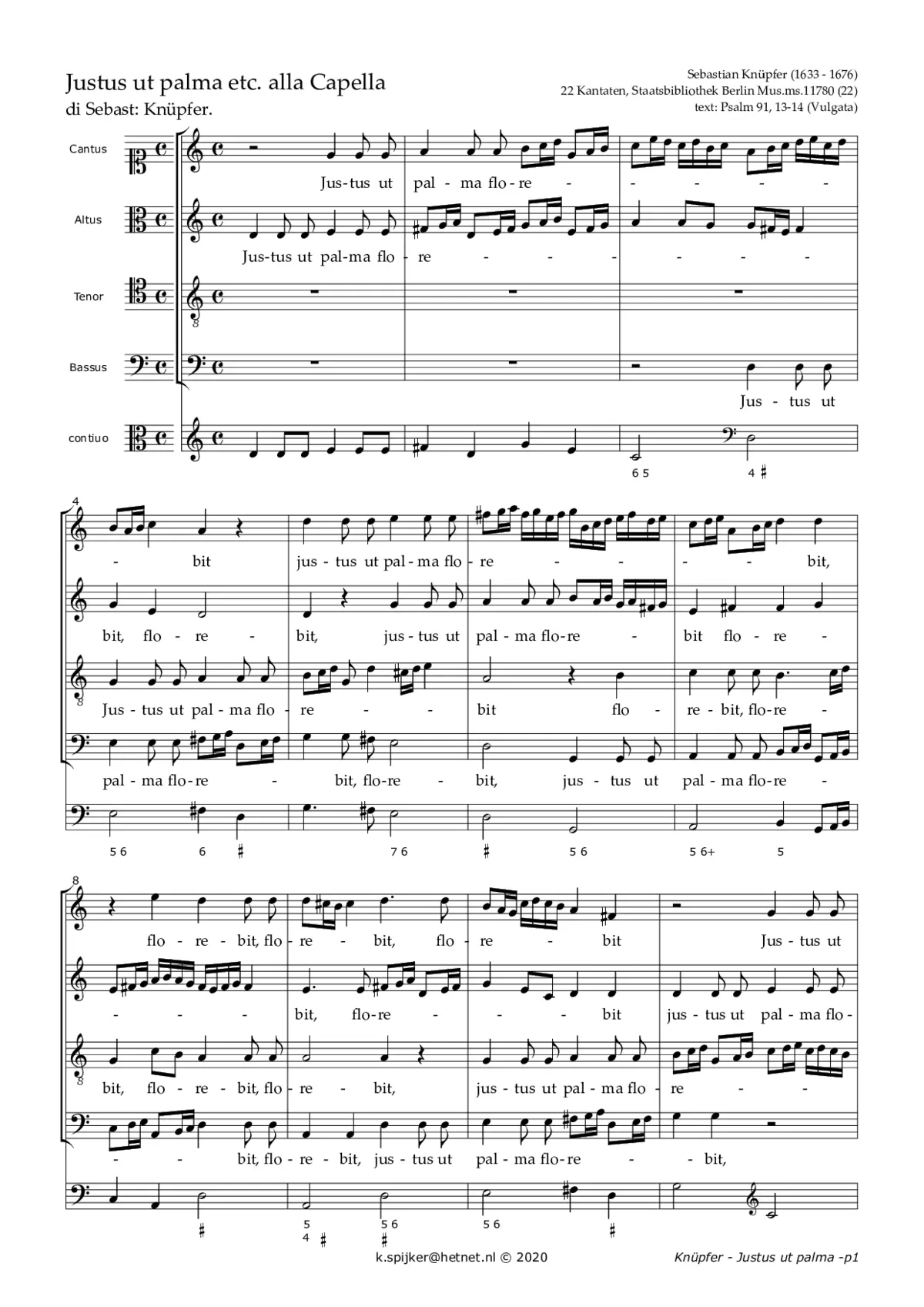 Justus ut palma - Page 1