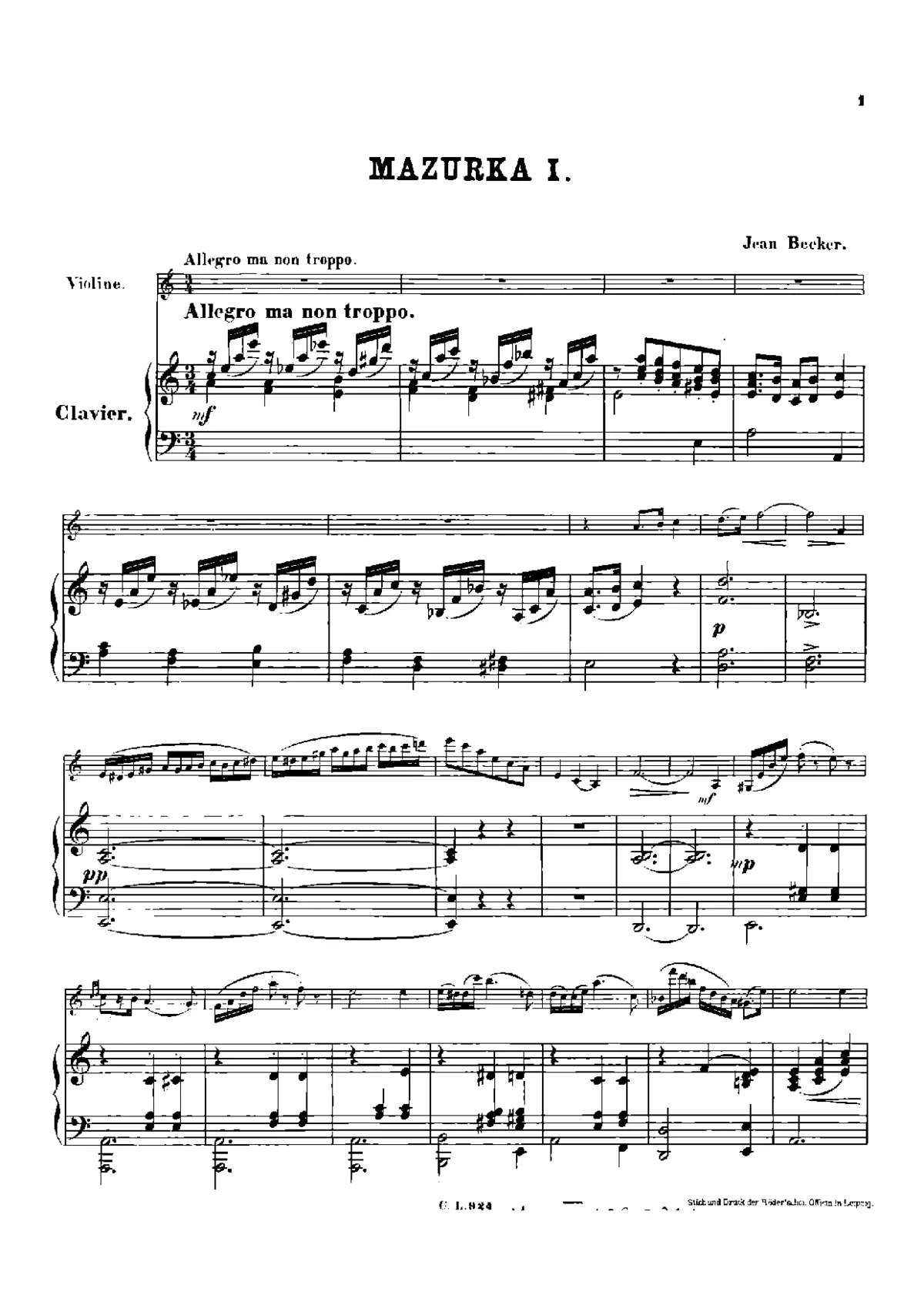2 Salon-Mazurkas - Page 1