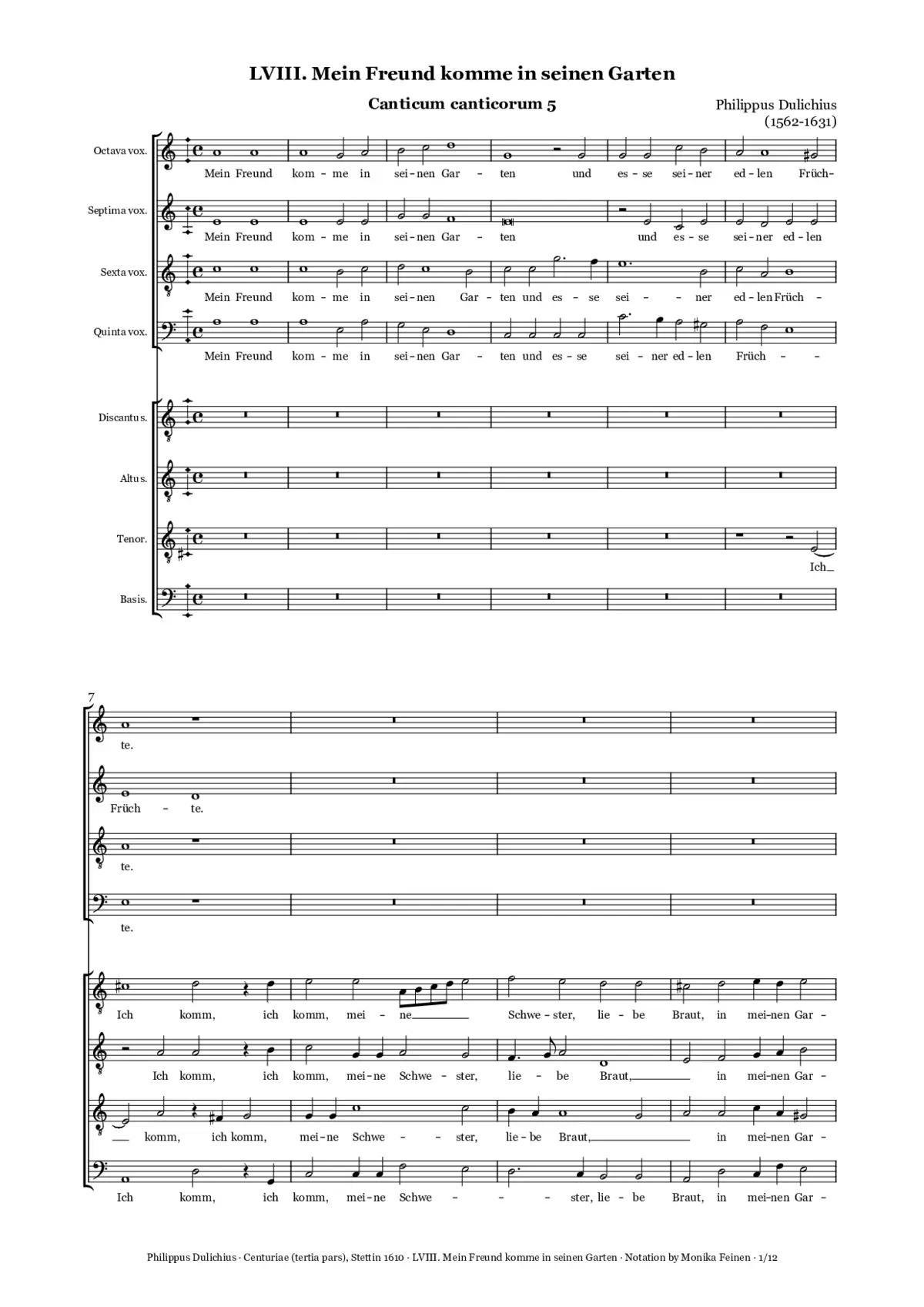 Mein Freund komme in seinen Garten - Page 1
