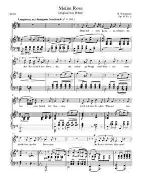 Meine Rose, Op. 90 No. 2
