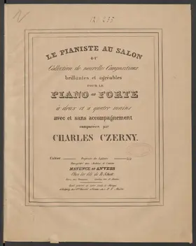 Impromptu brillant pour le piano sur divers motifs de l'opéra 'Le duc d'Olonne' de D. F. E. Auber