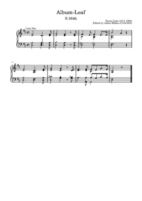 Album-Leaf 'Weimar I', S.164h