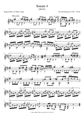 Guitar Sonata in D major