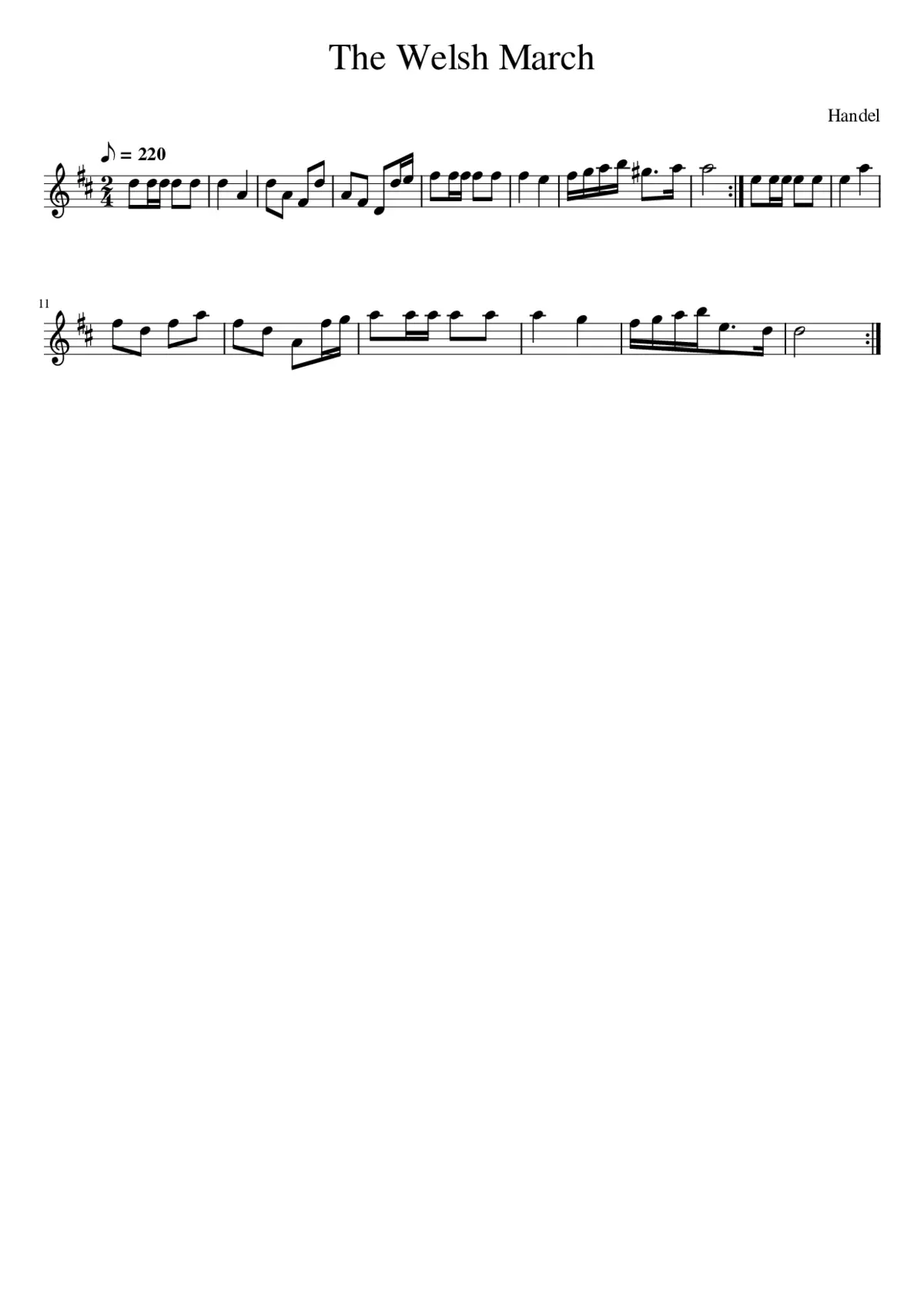 The Welsh March - Page 1