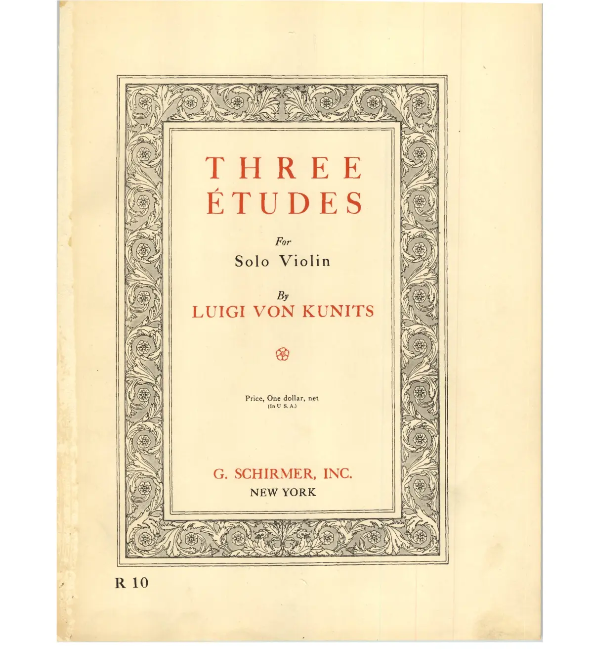 3 Etudes for Violin - Page 1