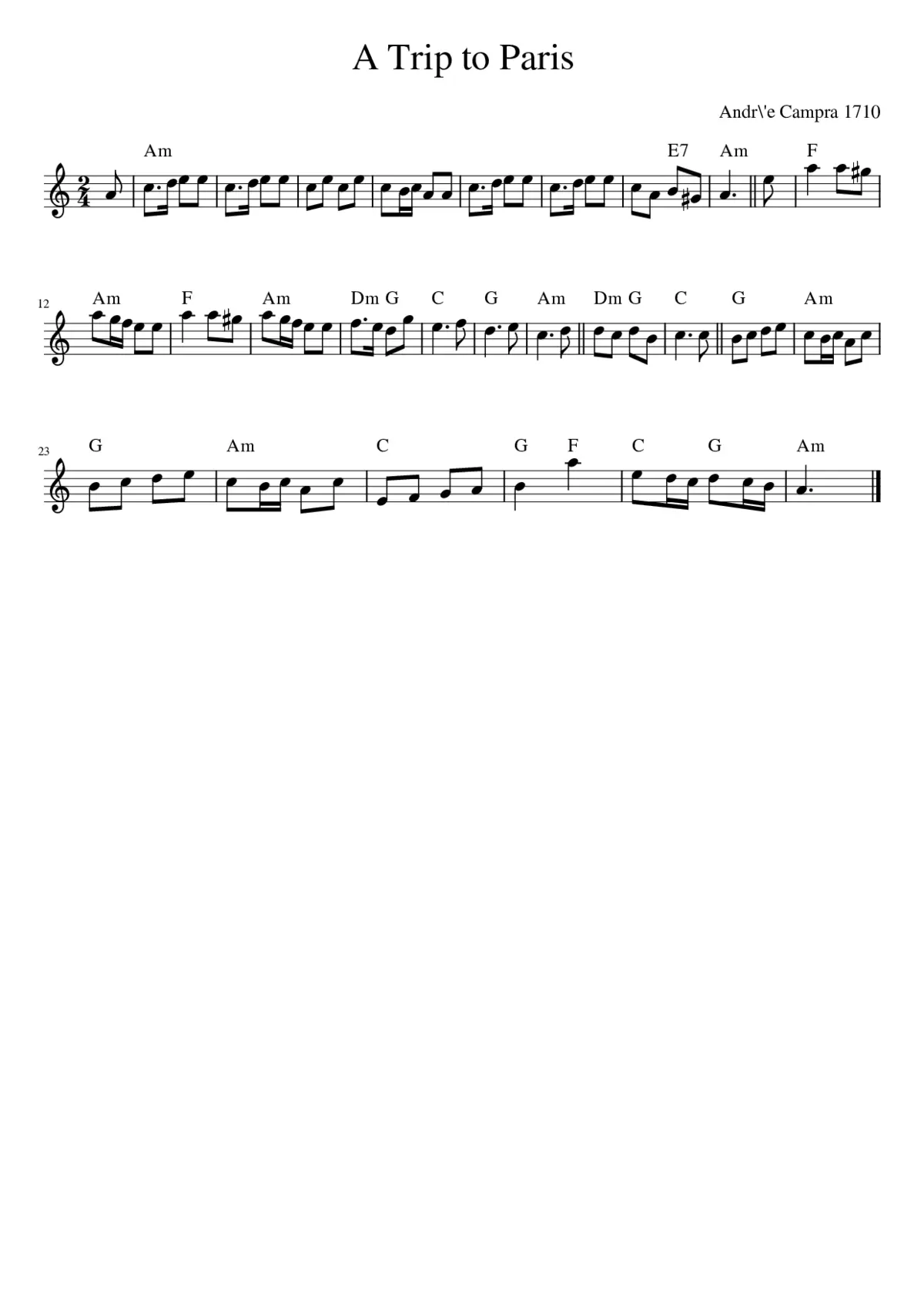 A Trip To Paris - Page 1