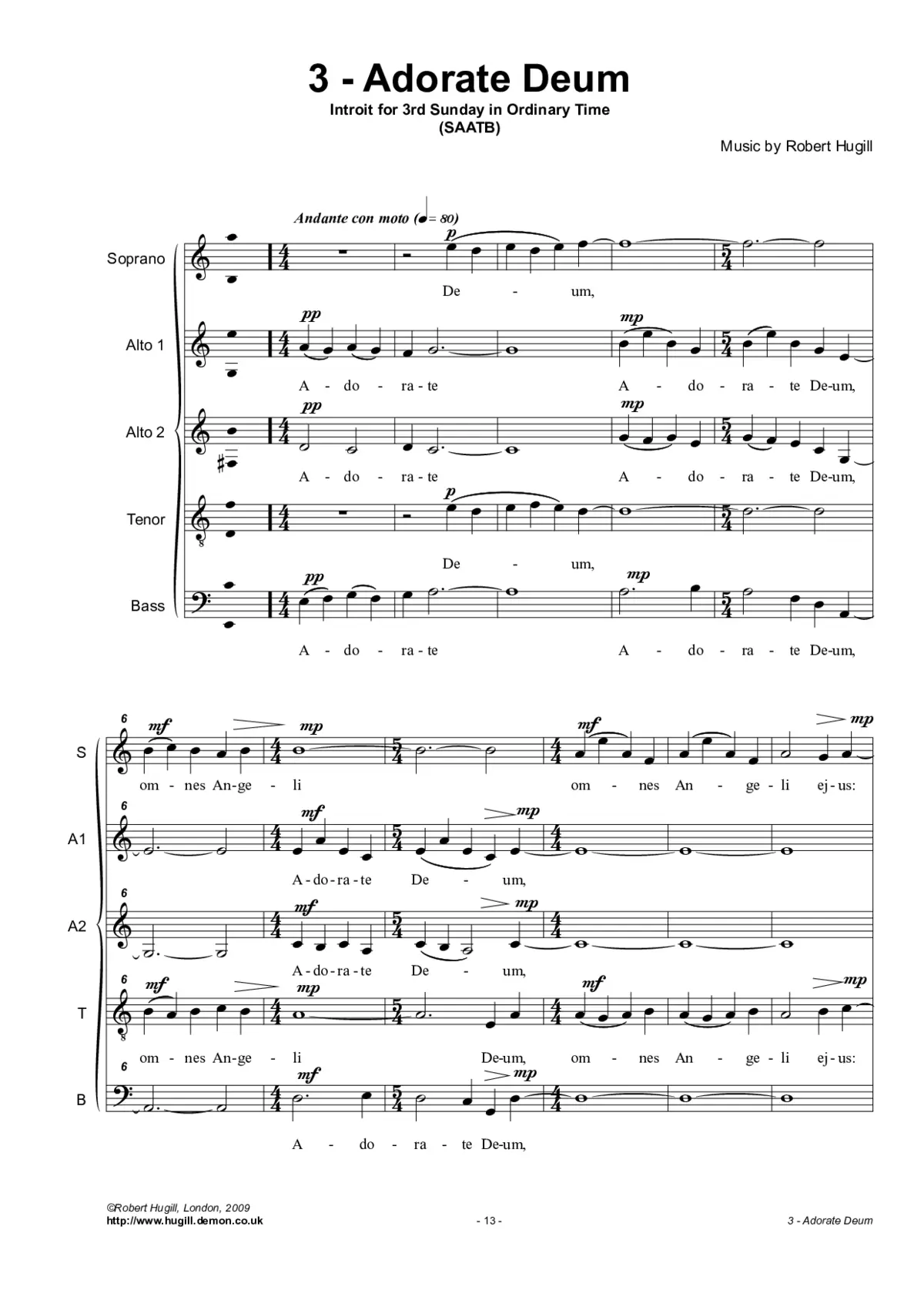Adorate Deum - Page 1