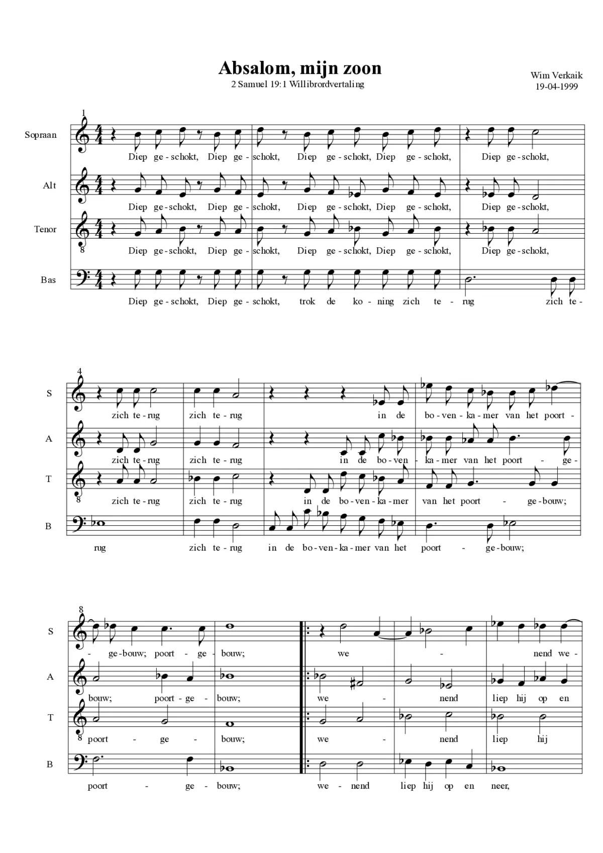 Absalom, mijn zoon - Page 1