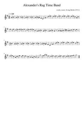 Alexander's Rag Time Band