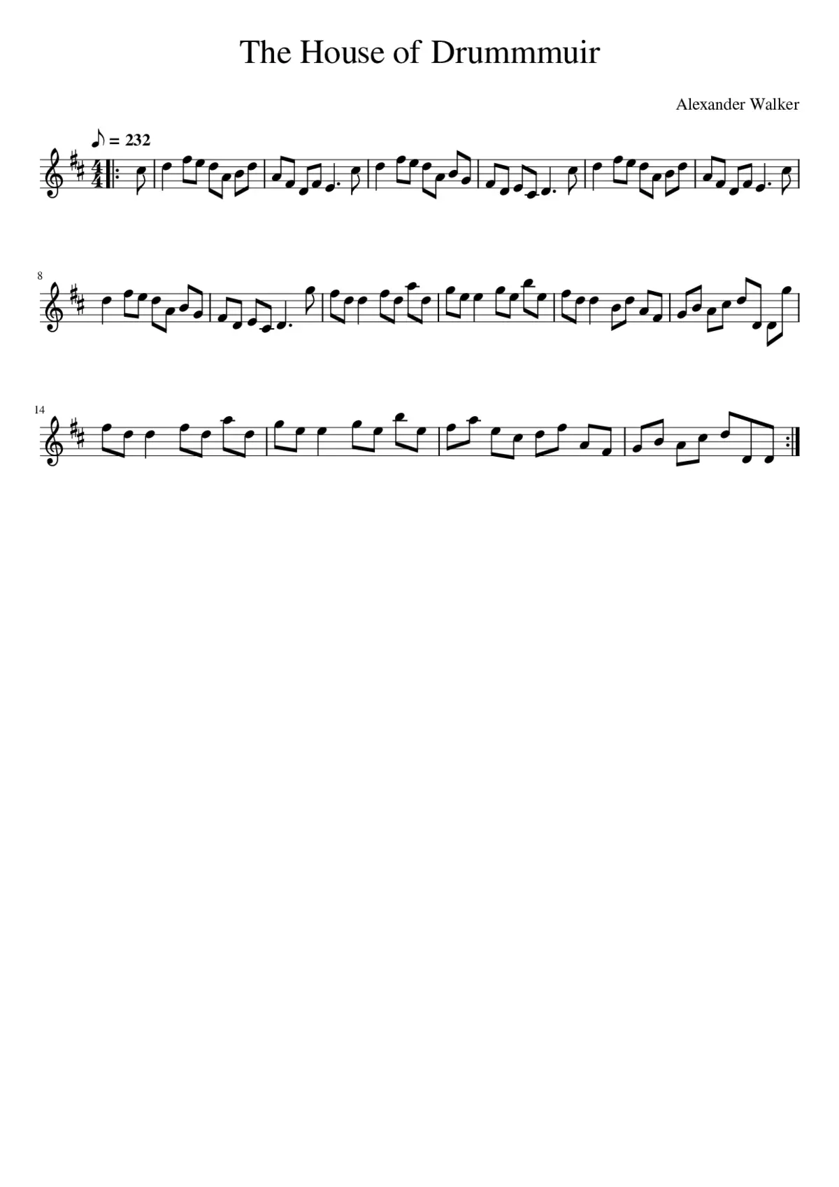 The House of Drummmuir - Page 1