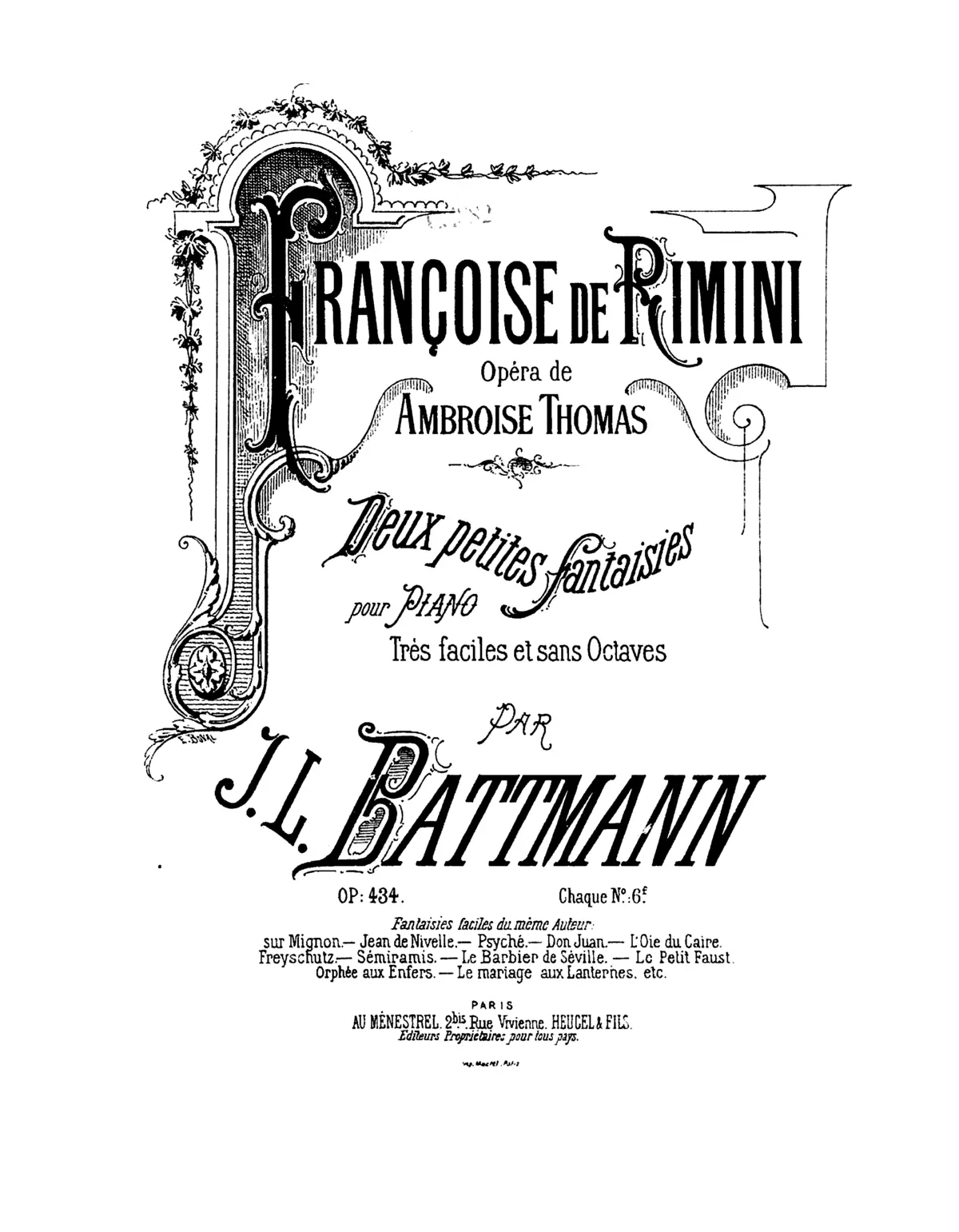 2 Petites fantaisies sur 'Françoise de Rimini' - Page 1