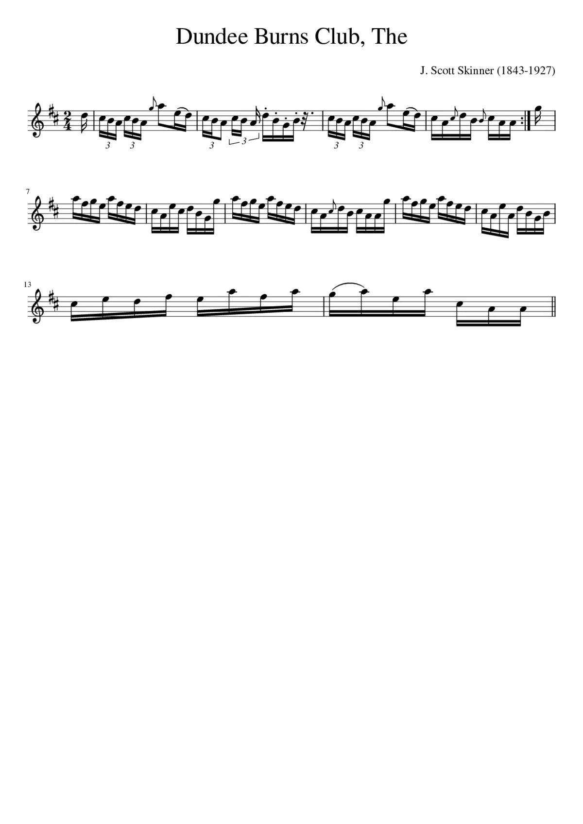 The Dundee Burns Club - Page 1