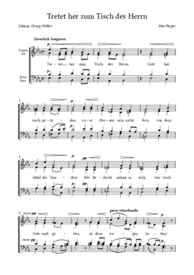 Tretet her zum Tisch des Herrn