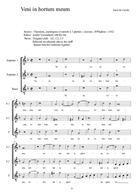 Veni in hortum meum a 3