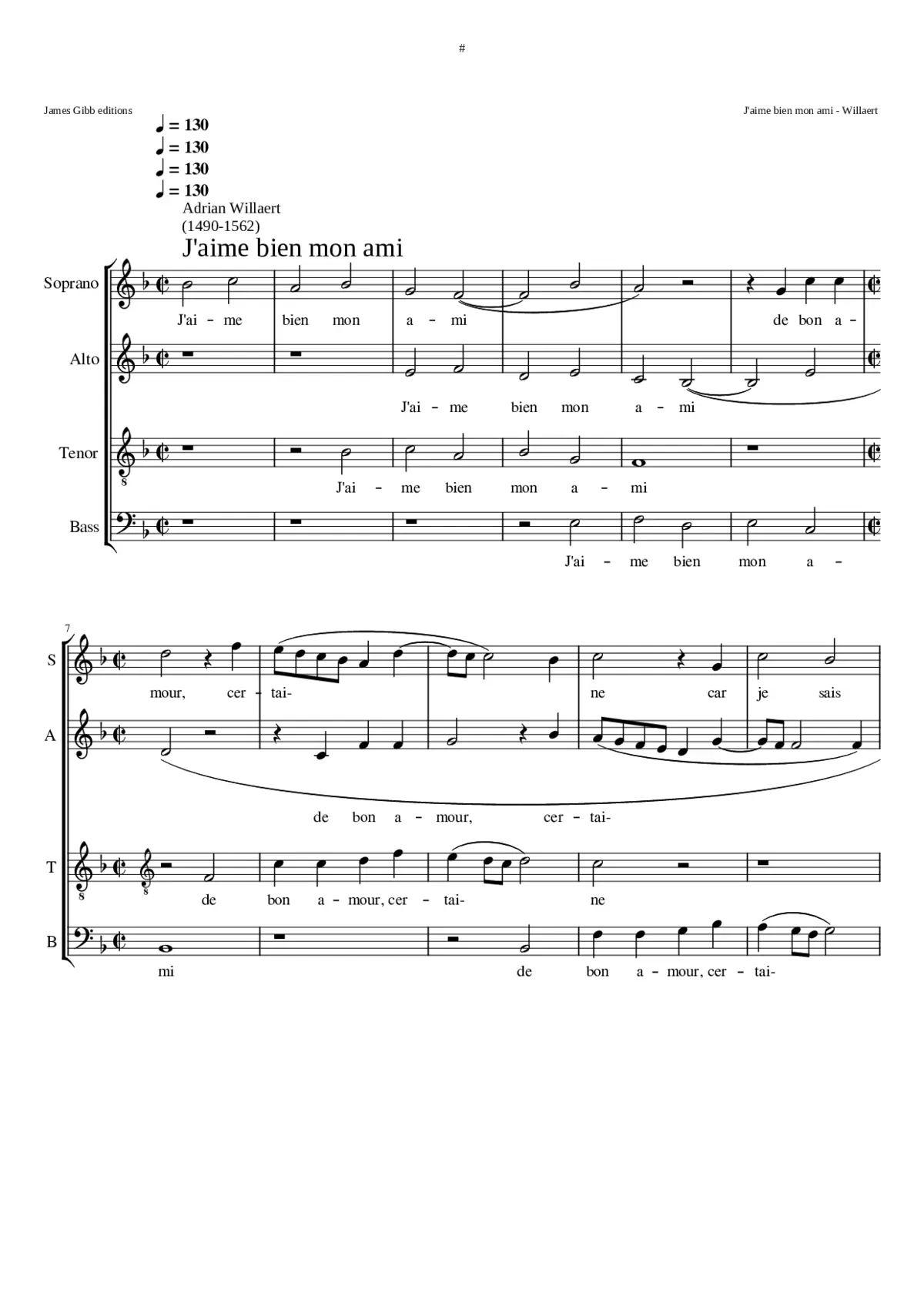 J'ayme bien mon amy (double-canon) - Page 1