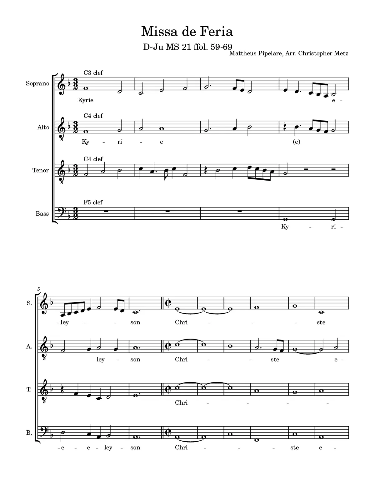 Missa de Feria - Page 1