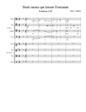 Beati omnes qui timent Dominum