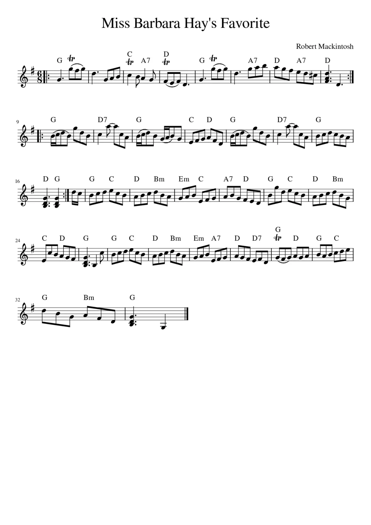 Miss Barbara Hay's Favorite - Page 1