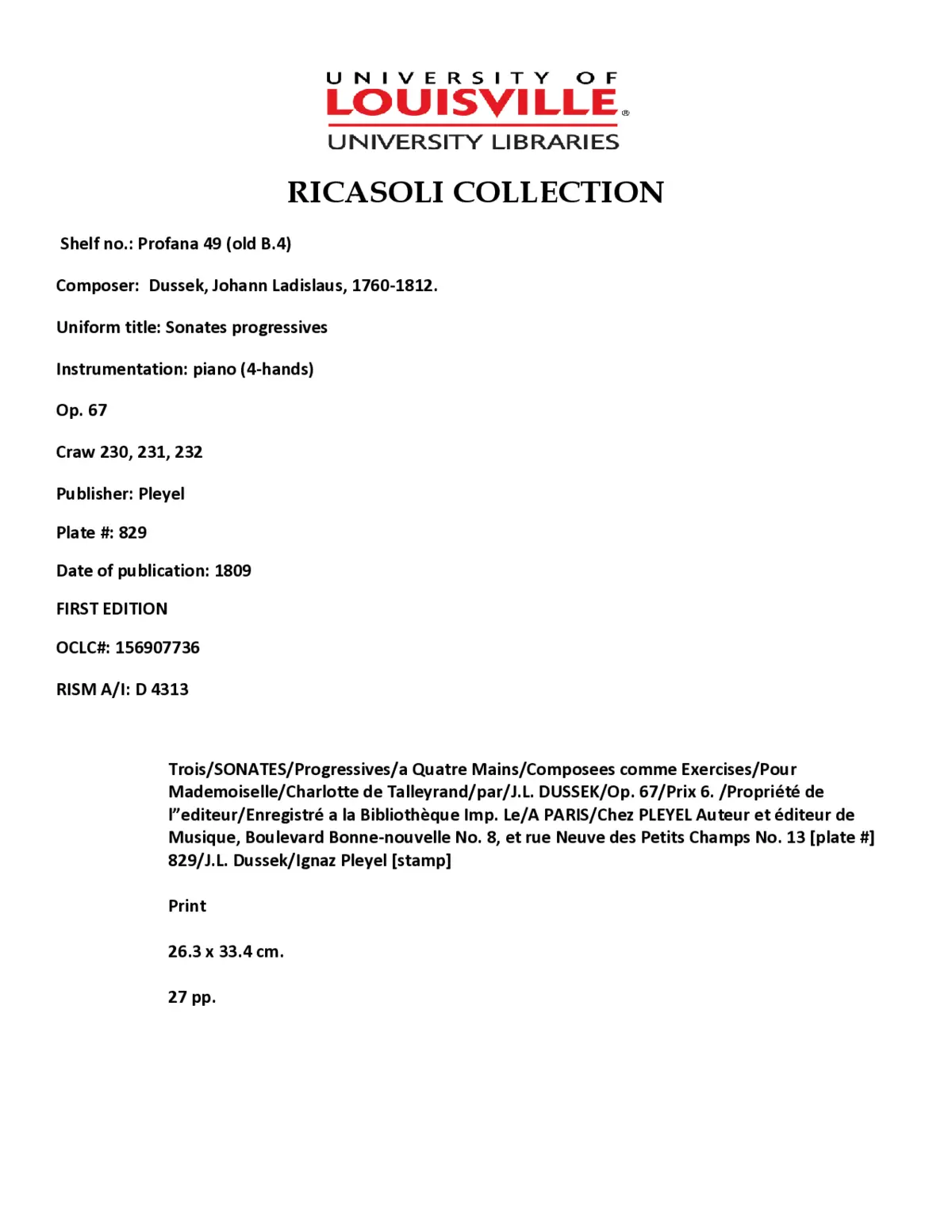 Trois Sonates progressives - Page 1