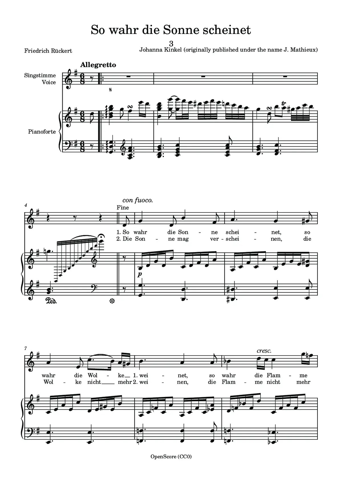 So wahr die Sonne scheinet - Page 1