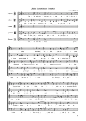 Clare sanctorum senatus