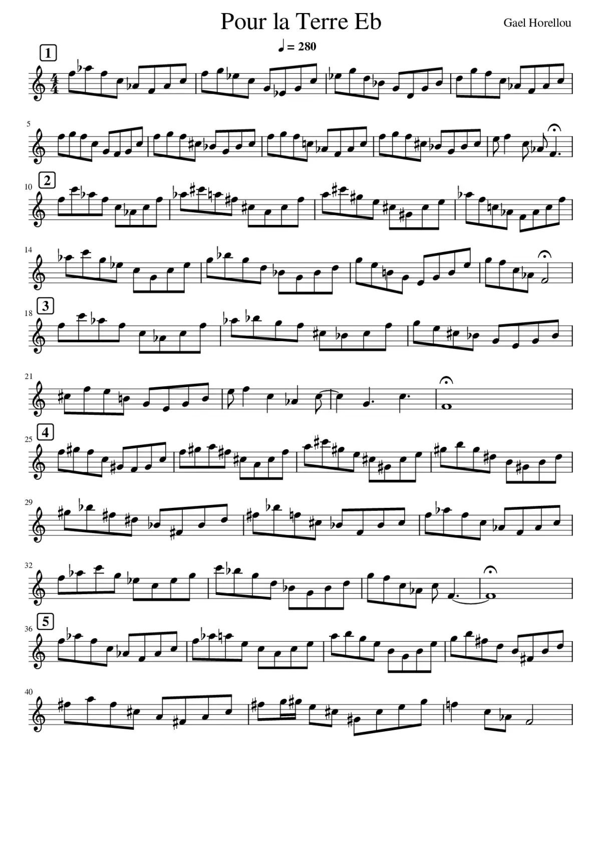 Pour la terre - Page 1