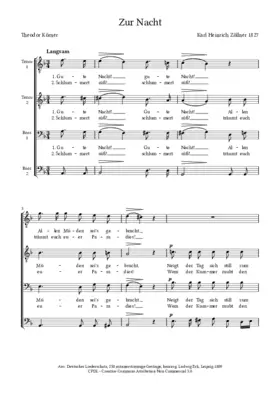 Zur Nacht