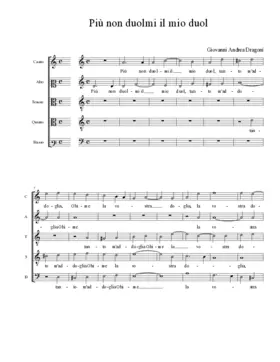 Più non duolmi il mio duol