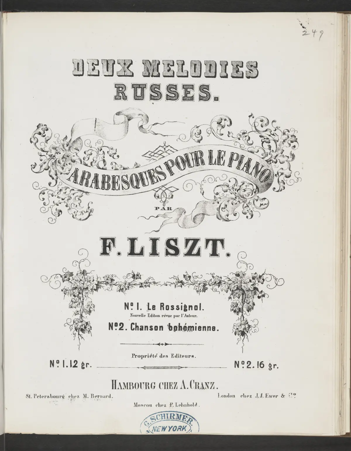Chanson bohémienne - Page 1