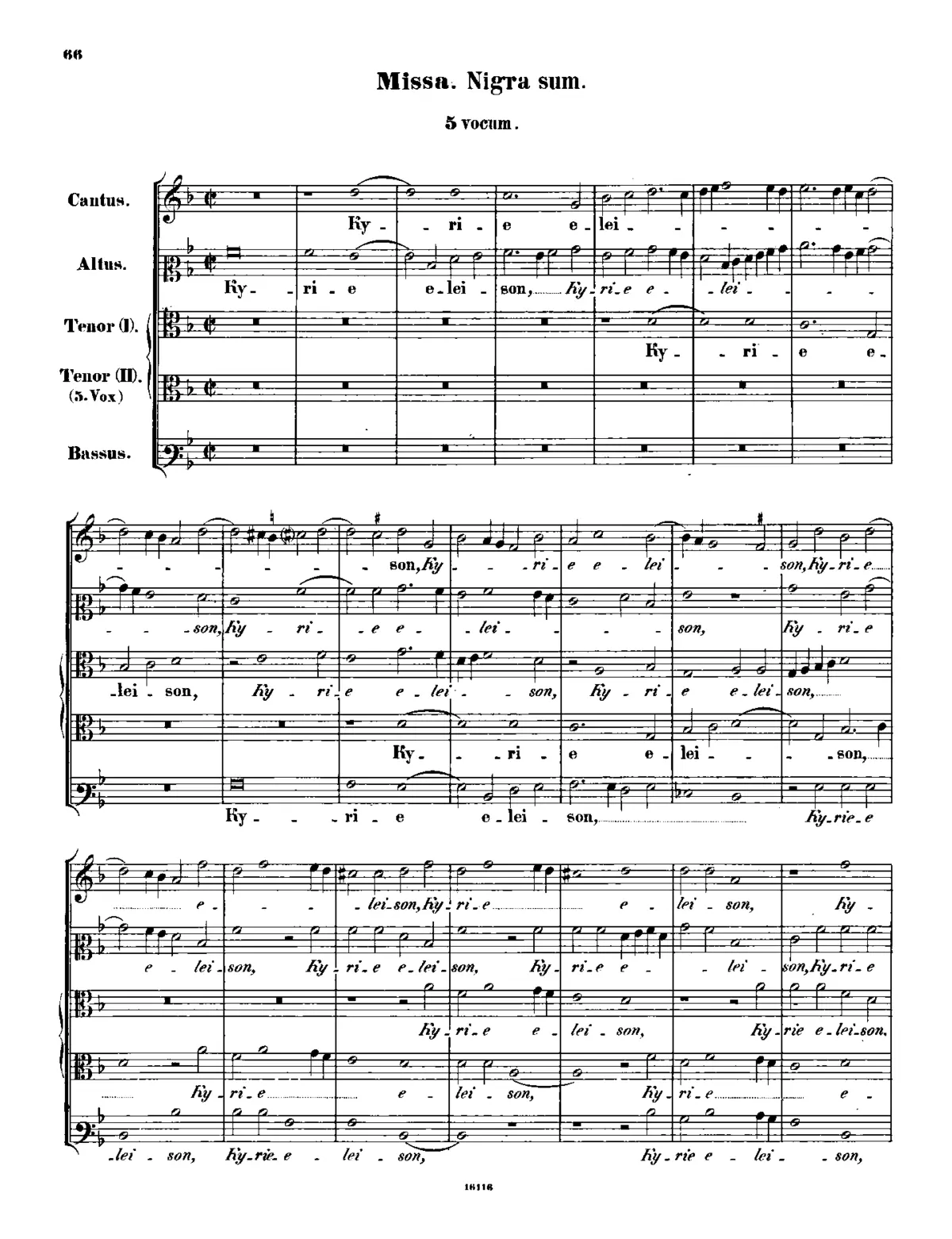 Missa Nigra sum - Page 1