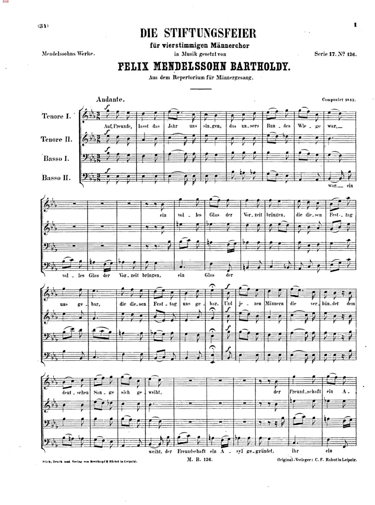 Die Stiftungsfeier - Page 1