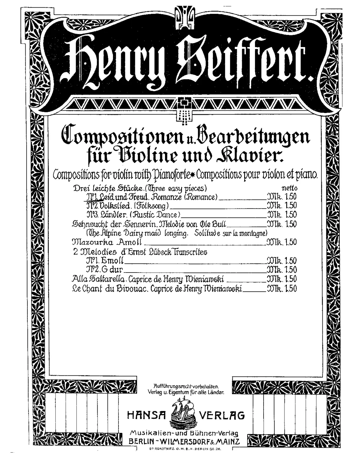 3 Leichte Stücke - Page 1