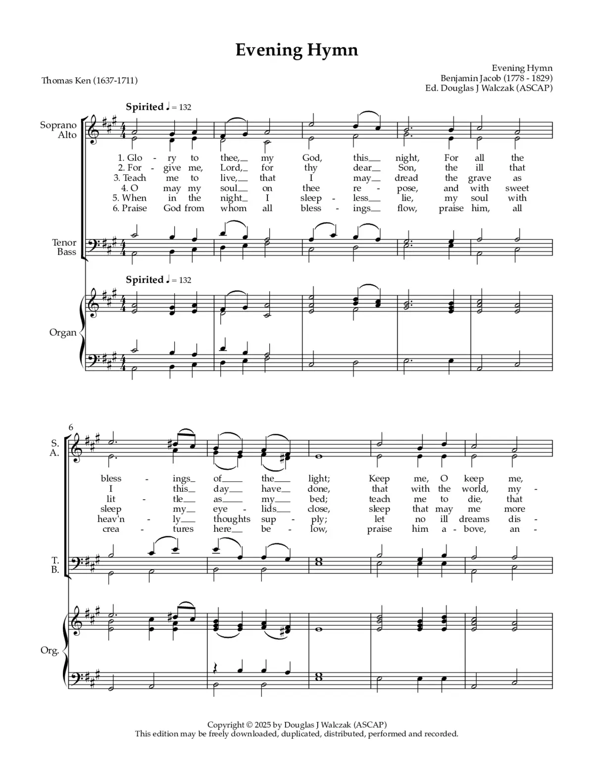 Evening Hymn - Page 1